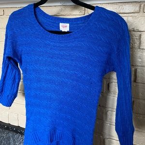 Blue Mossimo Supply Co 3/4 Sleeve Sweater